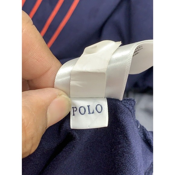 Polo Ralph Lauren Men's Long Sleeve Hooded Tee Shirt Large Navy Spell Out - Picture 12 of 13